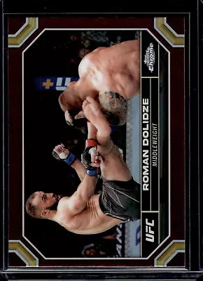 2024 Topps Chrome UFC Roman Dolidze #167 Magenta Refractor • $4.95