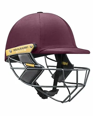 Masuri T Line Titanium Cricket Batting Helmet - Maroon - Senior • $236.33