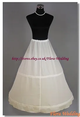 2-HOOP Prom Underskirt/Bridal Wedding Petticoat//Crinoline For Evening Dress • £12.99