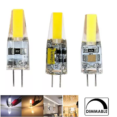 Dimmable COB Mini G4 LED Light Bulbs 12V 220V 6W Replace 40W Halogen Bright Lamp • $1.86