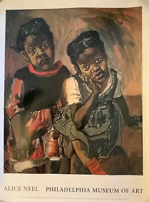 Alice Neel ‘Two Girls In Spanish Harlem’ Exhibition Philadelphia Museum Of Art • $25