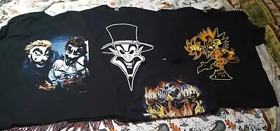 Icp Insane Clown Posse Lot Of 4 2xl T-shirts Violent J Shaggy 2 Dope • $112