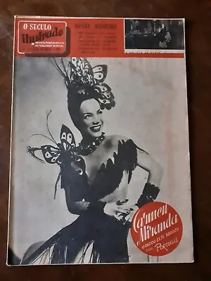 Carmen Miranda Cover Magazine 1946 Hollywood Brasil Portugal Rare • $43.99