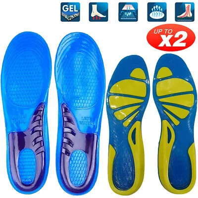 Work Boot Insoles Hiking Trainer Inner Soles Foot Inserts Support Silicone Gel  • £5.21