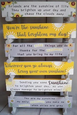 £4.75 • Buy Friends Are The Sunshine They Brighten Your Day Beautiful Wooden Plaque SignGift
