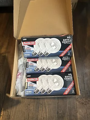 3 Boxes Feit ELECTRIC 40-Watt G25 120v Light 3 Bulbs For Bath & Vanity 40G25/3 • $33