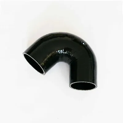 Black 4  In 102mm 135 Degree Silicone Coupler Hose Elbow Turbo Intake Pipe • $28