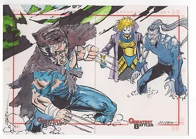 Wolverine 2013 Marvel Greatest Battles Puzzle Sketch Cards By Roy Cover 1/1 • $99.99