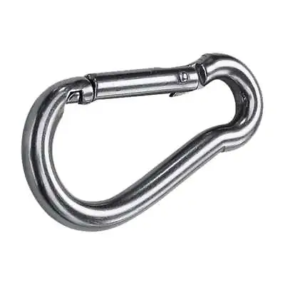 Stainless Steel Carbine Clip  Hook - Various Sizes Marine /garden / Camping  • £3.15