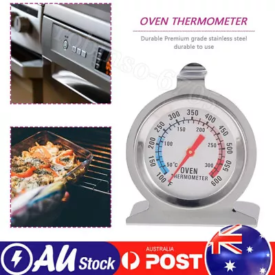 Oven Thermometer Stainless Steel Classic Stand Up Food Meat Temperature Gauge AU • $11.99