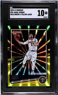 2020 Donruss Green Laser Jamal Murray SGC PSA  • £30