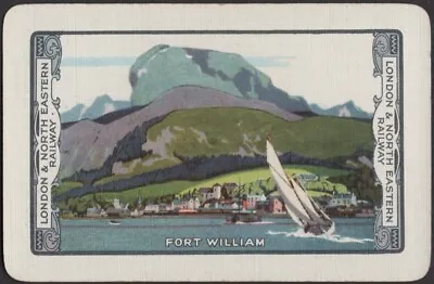 Playing Cards Single Card Old Vintage * LNER RAILWAY TRAIN Railroad FORT WILLIAM • £3.83