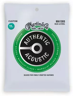 Martin MA130S Authentic Acoustic Marquis Silked Custom Guage Strings 11.5-47 • $9.99