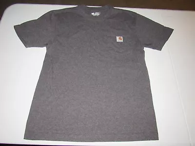 Carhartt Men's Loose Fit Dark Gray Short Sleeve Work Shirt Size S • $4.99