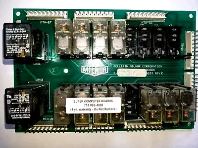 Pellerin Milnor Relay Board 16 Output - 2 Relays # 08bncmot  08bncmob - Refurb. • $265