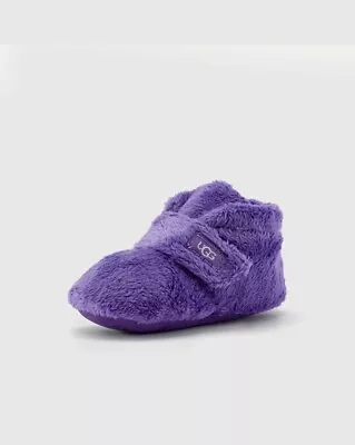 Infant Boy’s/Girl’s UGG “BIXBEE” CRIB BOOTIES Size 4/5 18-24 Months Purple NEW L • $24.50