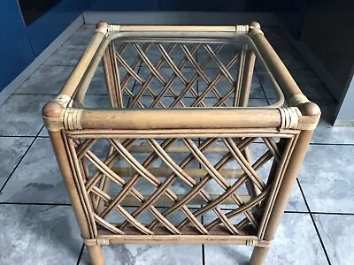 £25 • Buy Vintage Glass Top Conservatory Coffee Table