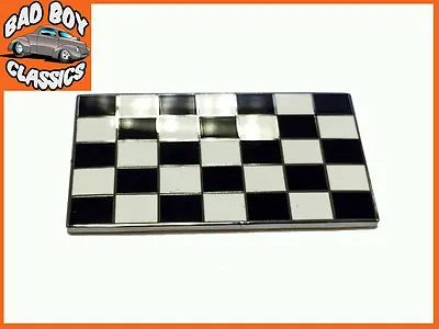 Quality Chequered Flag Enamel Badge Emblem Self Adhesive  • £7.95