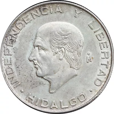 Mexico 5 Pesos 1957 Hidalgo .720 Silver. KM# 469 • $20