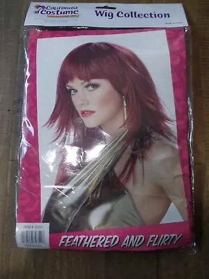 $22.99 • Buy California Costume Feathered Flirty Adult Wig, Rocker/punk/wolf Cut/80's