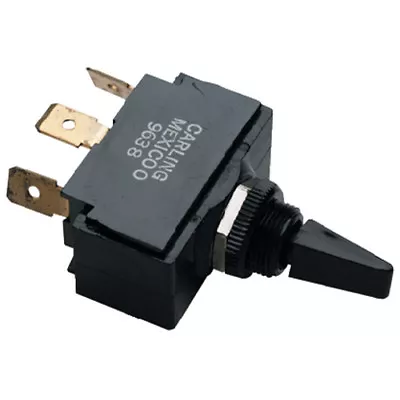 Black SPDT 3 Position On / Off / Momentary On Bilge Pump Toggle Switch For Boats • $14.43