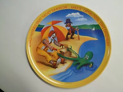 Vtg Ronald McDonald Seasons Melamine Plate Summer 10 In USA Vintage 1977 • $5.95