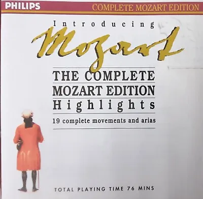  Introducing Mozart The Complete Mozart Edition Philips CD Album EX Condition • £4.99