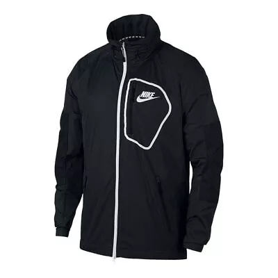 Nike Men's Sportswear Windbreaker Jacket Black/White Sz 2XL 885929-010 • $136.76