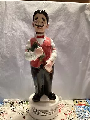 Vintage Musical Decanter ~How Dry I Am~Man Spinning Around  13  • $15