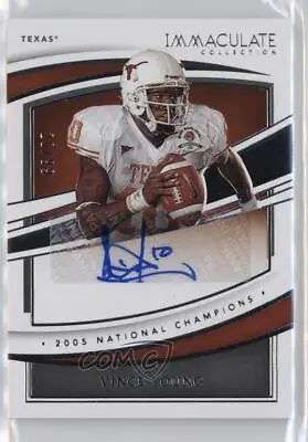 2022 Panini Immaculate Collegiate Champions /99 Vince Young #IC-VYO Auto • $75.29