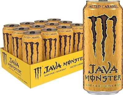 Monster Energy Java Monster Salted Caramel Coffee + Energy Drink (Pack Of 12) • $29.99