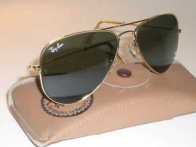 $289.99 • Buy 52[]14mm Smallest B&l Ray-ban Usa W1878 G15 Uv Arista Gep Aviator Sunglasses 