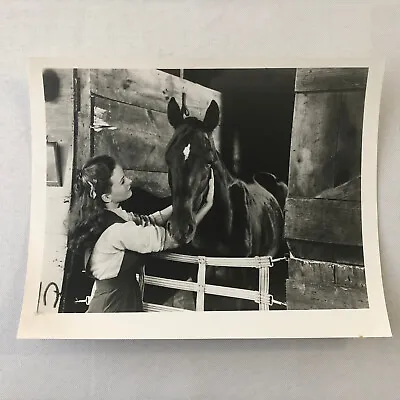 Vintage Movie Still Photo Photograph Print Unidentified Actress With Horse • £33.77