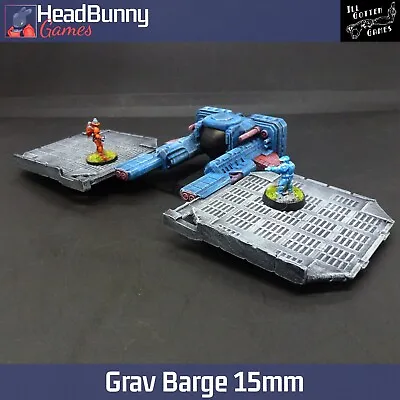 Grav Barge /Gun Ship - Sci Fi Vehicle - UNPAINTED - 15 Mm Scatter Terrain • £6.40