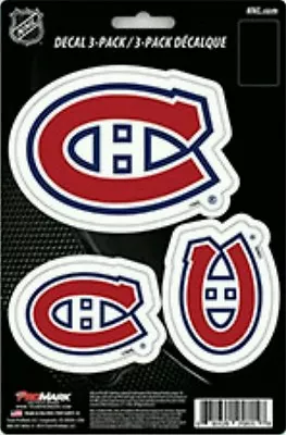 Montreal Canadiens Team ProMark Die-Cut Decal Stickers 3Pack • $6.49