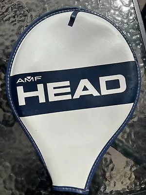 Vintage Blue & White  1970’s AMF Head Tennis Racket 14  X 11   Vinyl Cover • $7.99
