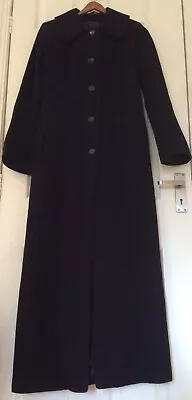 Long Black Coat UK 10 (can Fit 8/10) • £49.99