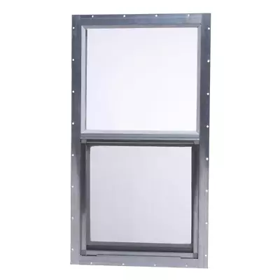 Single Hung Aluminum Window 14 In. X 27 In. Gray Mobile Home W/Hardware Screen • $125.01