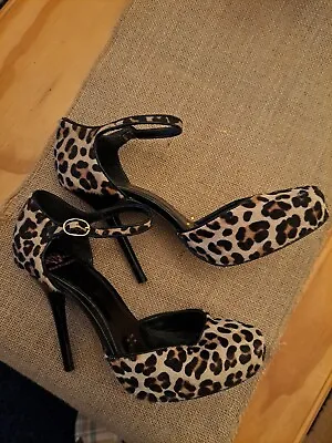 Holly Willoughby Leopard Spot/Animal Print Ladied Shoes Size 6 • £6.99