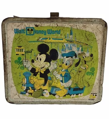 Vintage Walt Disney World Lunch Box (no Thermos And Missing Its Handle Strap) • $25