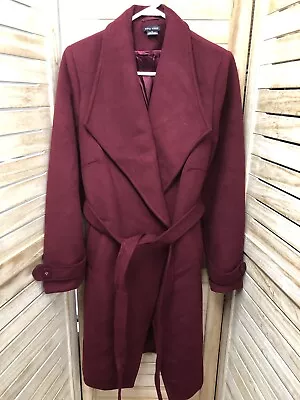 City Chic Merlot Colour Ladies Coat Size Small • $5