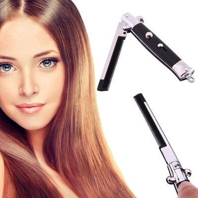 $16.56 • Buy With Switch Blade Portable Automatic Salon Spring Comb Hair Comb Styling Tools