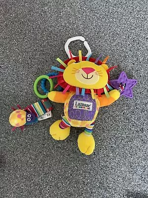 Lamaze Logan The Lion Developmental Features Growler Teether Clunky Rings Toy • £5