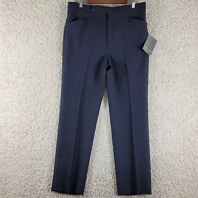 Haggar Black Pants Slacks 36W 32L Expand-O-Matic Waist USA Fabric Vintage NEW • $22.88