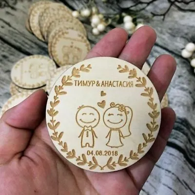 $242.62 • Buy Customized Wedding Wood Favors, Save The Date Wood Magnets