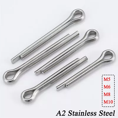 Cotter Pins Split Pins Clevis Pin 5mm 6mm 8mm 10mm A2 304 Stainless Steel DIN 94 • $67.69