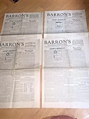 4 - 1945 / 1946 BARRON'S NATIONAL BUSINESS AND FINANCIAL WEEKLY Publications • $24.95