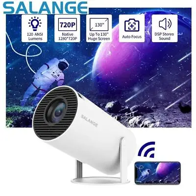 Hy300 Projector Free Style For Samsung Xiaomi Android Wifi Home Cinema 720p Outd • $88