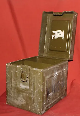 Vintage Bulgarian Military Metal Ammo Storage Box Case • $100.34