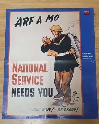 1996 IMAGES OF WAR Reprint  National Service Needs You POSTER  (22''x18'') • £9.95